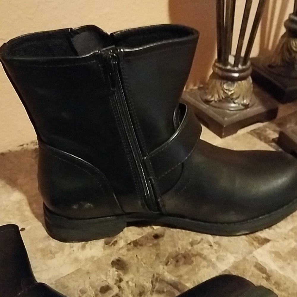 SOLD.  Lane Bryant faux leather Moto Boot - Picture 2 of 8